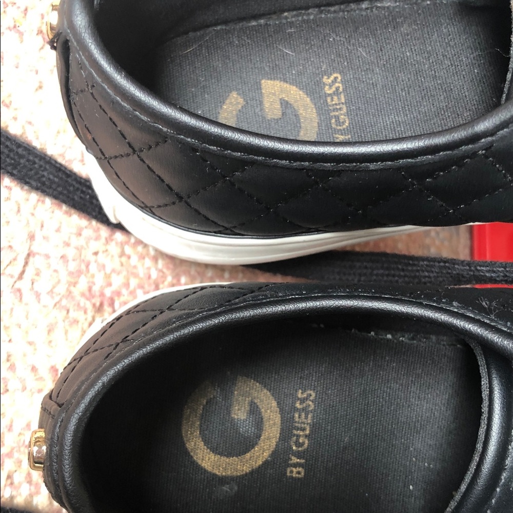 G by GUESS Backer 2 Black Quilted Fashion Sneakers Size 8.5 - Picture 9 of 9